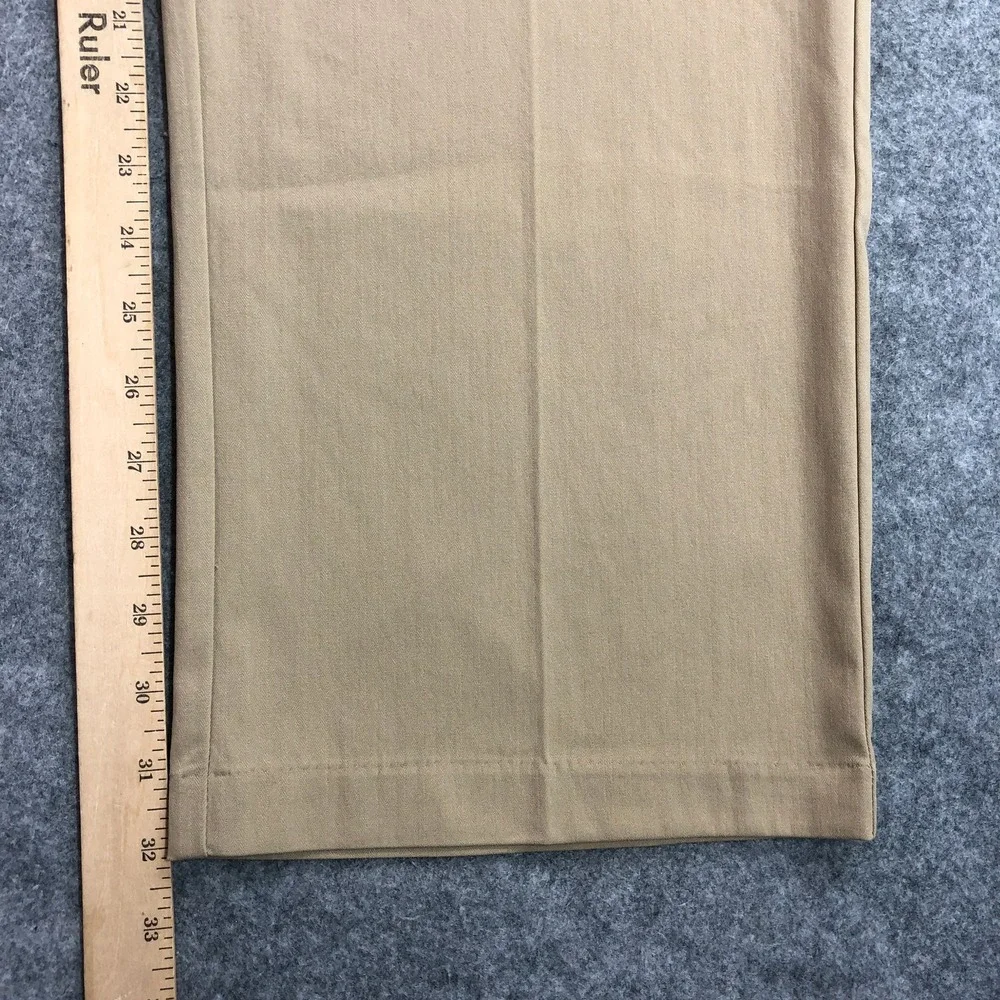 Adidas Mens Golf Pants 34x32 Tan Textured Straight Stretch Herringbone NWT